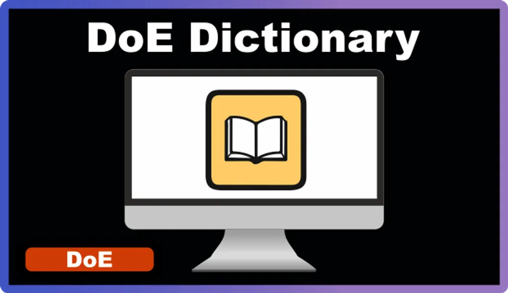 Key DoE Terms