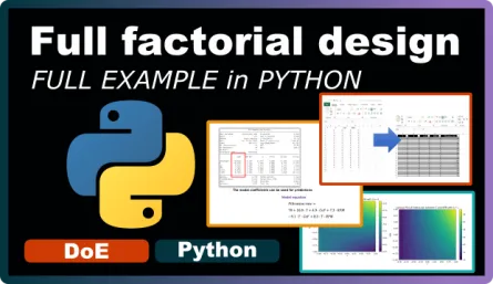 A full factorial design in Python from beginning to end