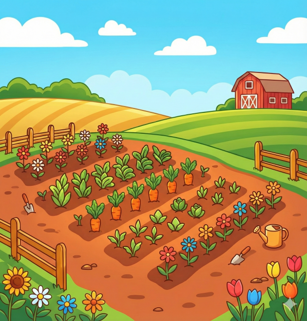 Tricky Garden illustration